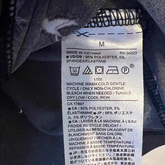 Banana Republic Navy and Pink Bird Patterned Tank Top - medium - Picture 4 of 4